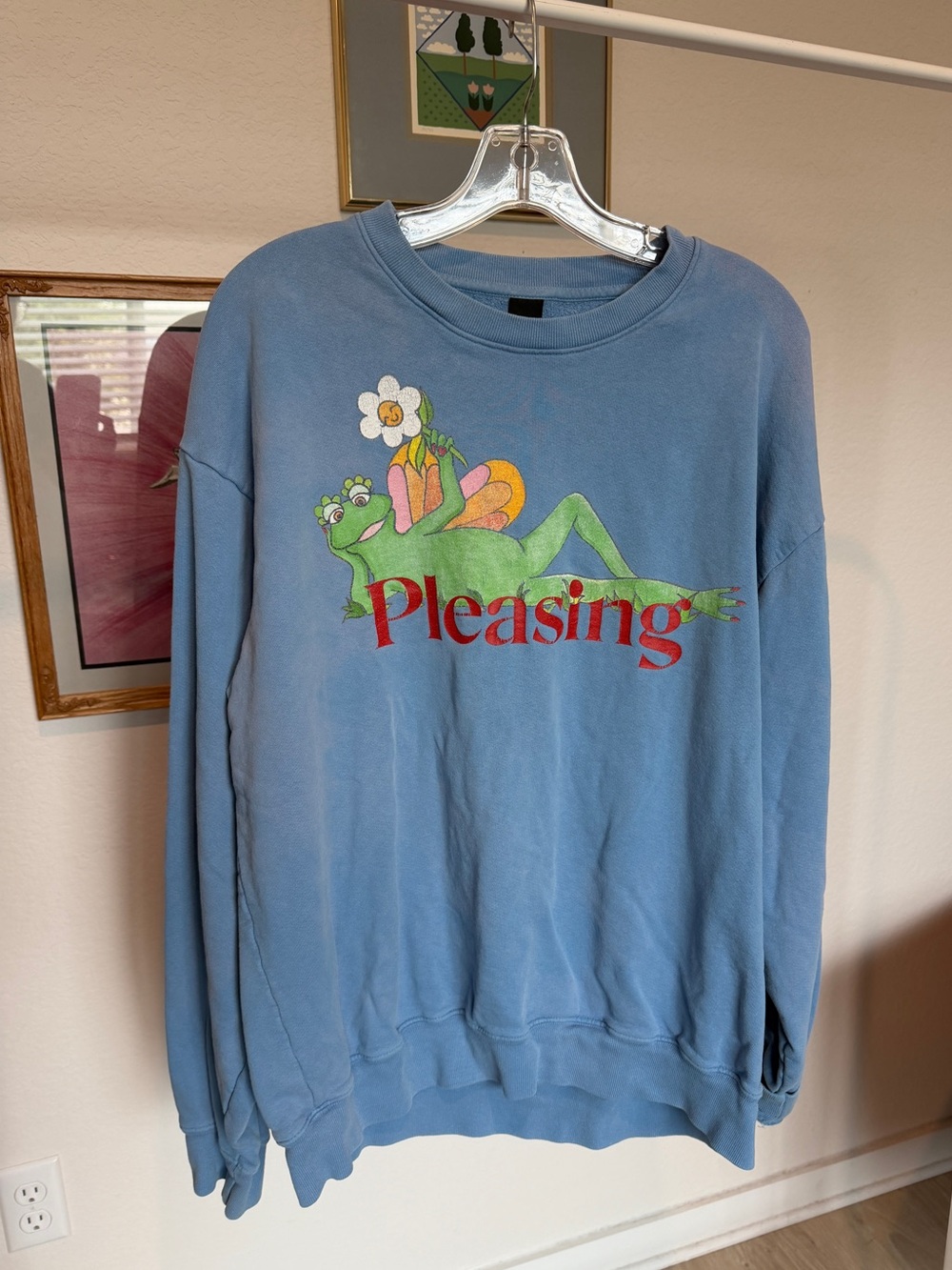 Harry Styles Pleasing Frog Crewneck